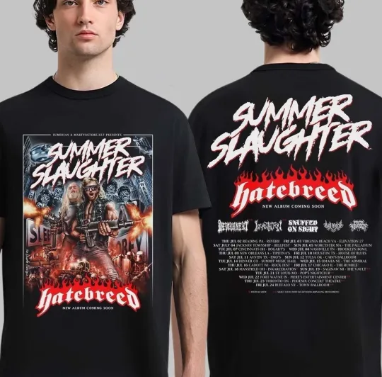 Discover Hatebreed Summer Slaughter Tour 2026 Part 1 T-Shirt