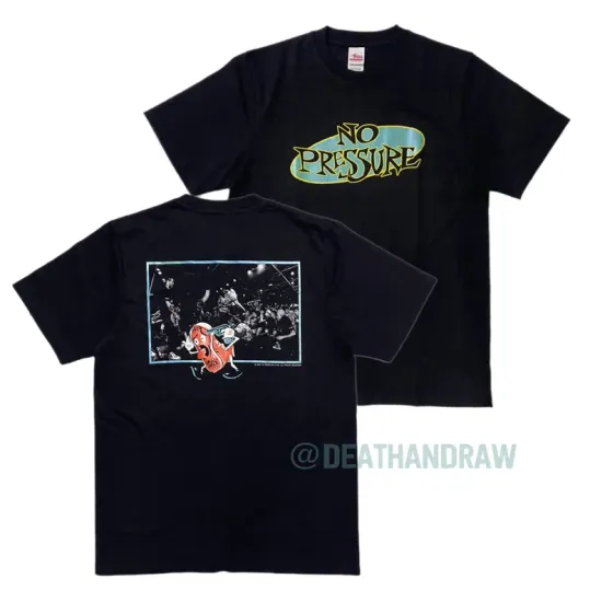 Discover NO PRESSURE BAND Live rock tour short sleeve black color 2 side shirt