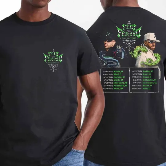 Discover Feid Ferxx 2026 North America Tour Dates El Mano A Mano Del Ano T-Shirt