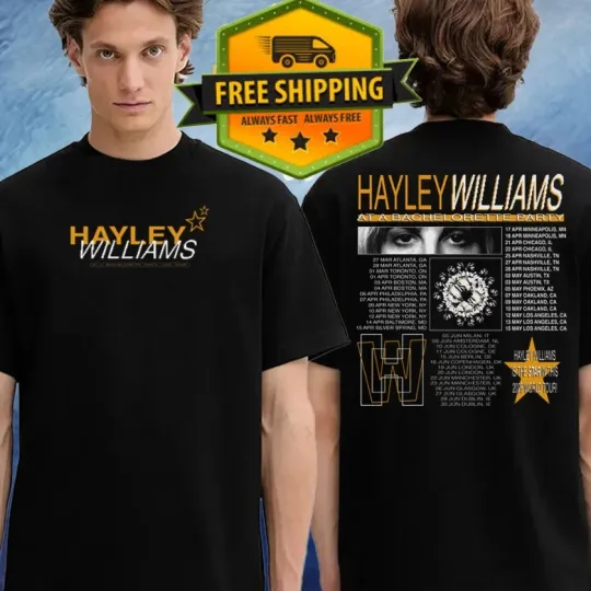 Discover Hayley Williams 2026 Tour T Shirt Bachelorette Party Double Sided Dates