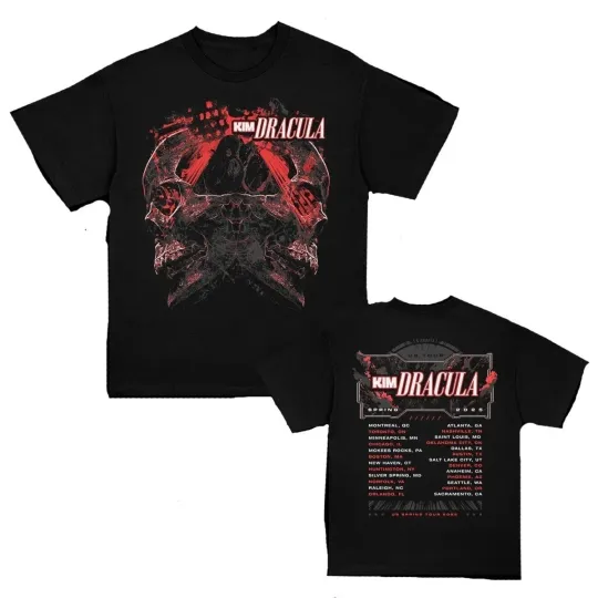 Discover Kim Dracula Spring 2025 Tour T-Shirt