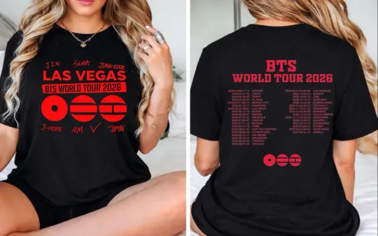 BTS World Tour 2026 Two-Sided Unisex Shirt,BTS Concert 2026 Shirt