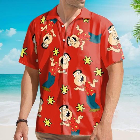 Discover Glenn Quagmire Family Guy Hawaiian Shirt, Quagmire Shirt Short Sleeve Button Down Shirt Outfit
