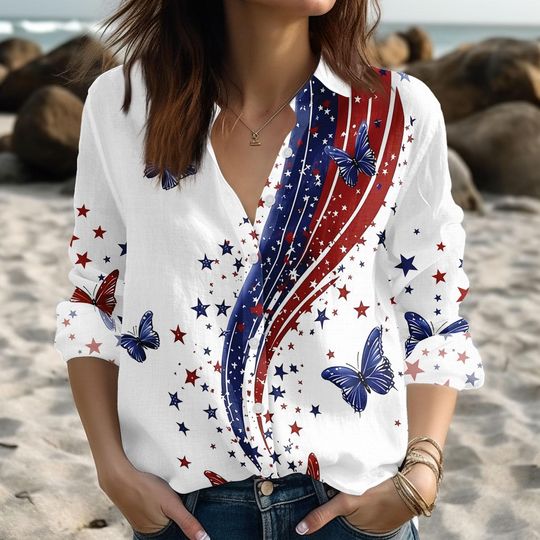 Discover USA Semiquincentennial Since 1776 Women Shirt, Happy Birthday USA Blouse Shirt, Patriotic Shirt