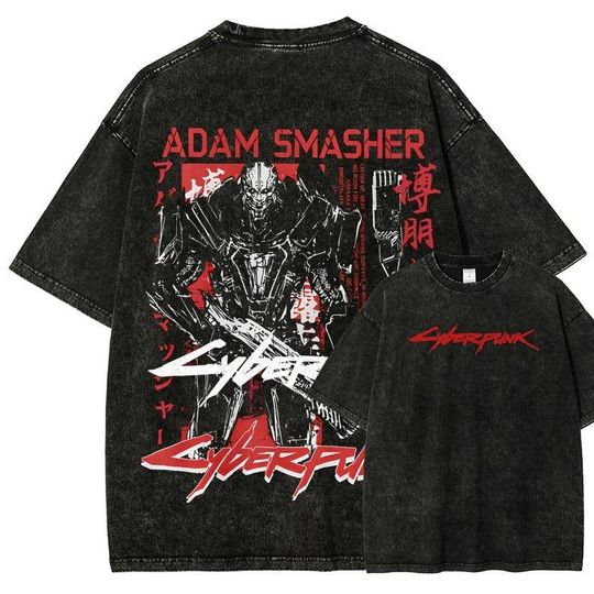 Discover Cyberpunk 2077 Samurai Double Sided T-Shirt