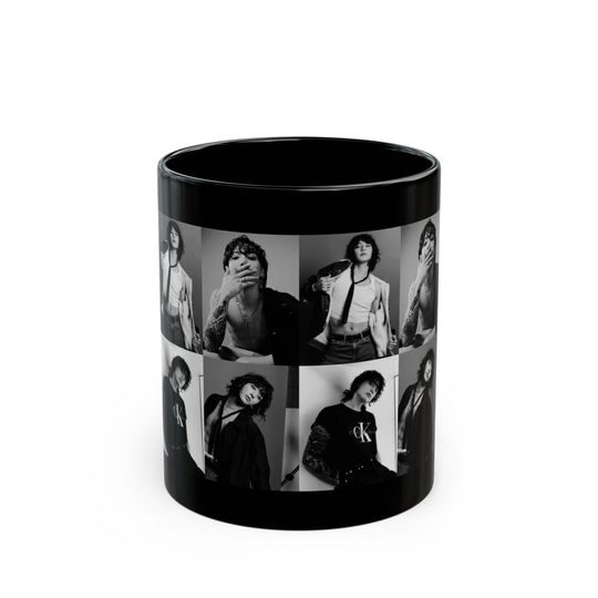 Jungkook Coffee Mug, BTS Coffee Mug, JK 11oz Black Mug