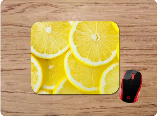 Discover LEMON SLICES Neoprene Mouse Pad for Home