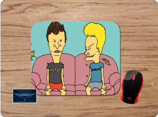 Discover BEAVIS & BUTTHEAD SCENE CUSTOM MOUSEPAD NON-SLIP HOME OFFICE GIFT FREE SHIP USA