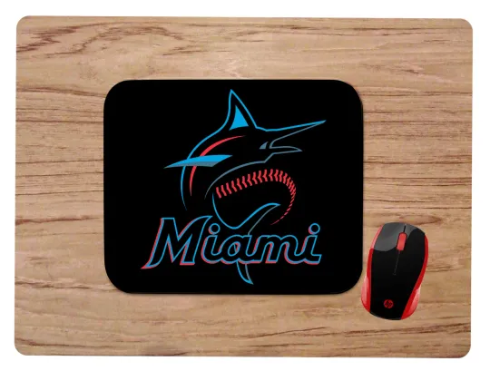Miami Marlins Desk Mat Mouse Pad for Home