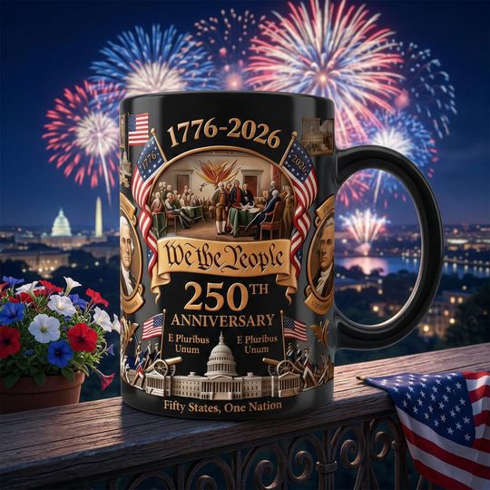 Discover USA 250th Independence Mug | 1776-2026 Coffee Mug