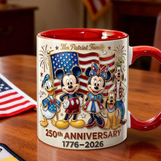 Discover Personalized America 1776 Mug, USA 250th Anniversary 3D EFFECT Mug, Patriotic 4th of July, Freedom mug, Semiquincentennial souvenir