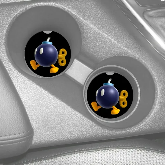 Discover Bob-omb Custom Sandstone Car Coasters