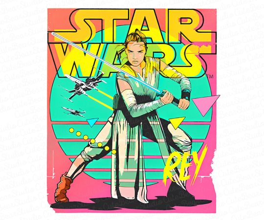 Discover Retro Disney Star Wars Png, The Rise Of Skywalker Rey 90S Png, Galaxy'S Edge Hollywood Studios Png,Star Wars Png