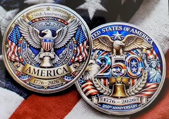 Discover America 250Th Anniversary Commemorative Coin (1776–2026), USA 250Th Anniversary