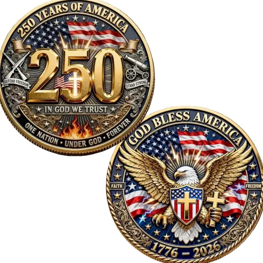 Discover God Bless America – 250th Anniversary Commemorative Coin 1776–2026, American