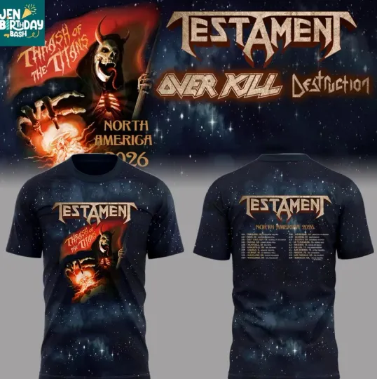 Discover Hot Testament Band 3D shirt,polyester  Tour 2026 Gift For Fans