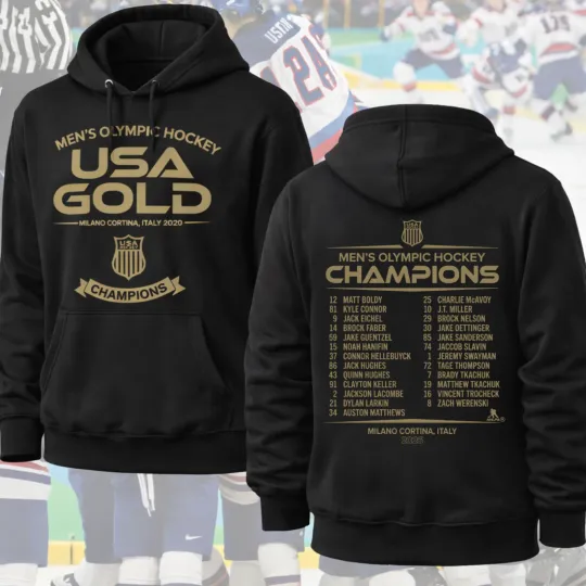 USA Hockey Gold Medal Champions 2026 Hoodie Olympic Hockey Fan