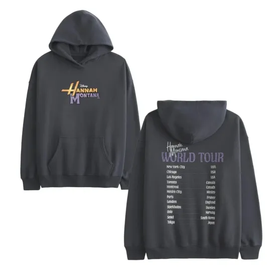 Discover Hannah Montana World Tour Graphic Hoodie 20th Anniversary 2026 Fan Gift