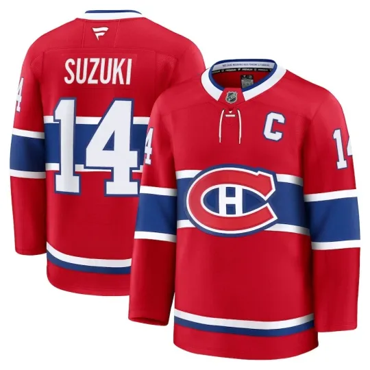 Discover Men's Montreal Canadiens Nick Suzuki Home Hockey Jersey