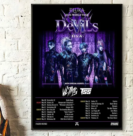 Discover Jiluka World Tour 2026 Poster Home Decor, Wall Art, Fan Gift