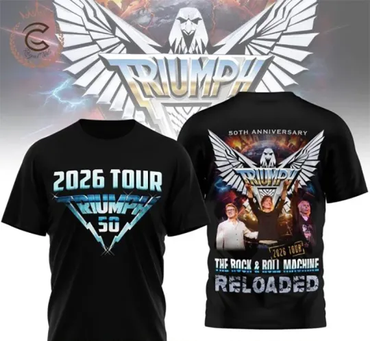Discover 2026 Tour Triumph 50th Anniversary 3D T Shirt