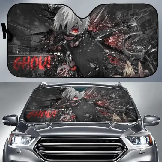 Kaneki Fantasy Car Sun Shade Toky Ghoul Anime Windshield Sunshade