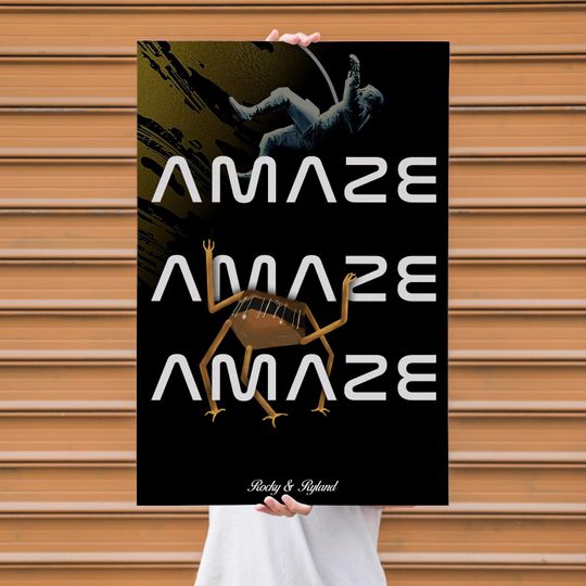 Discover Project Hail Mary (2026) Movie Poster, Amaze Amaze Amaze Print