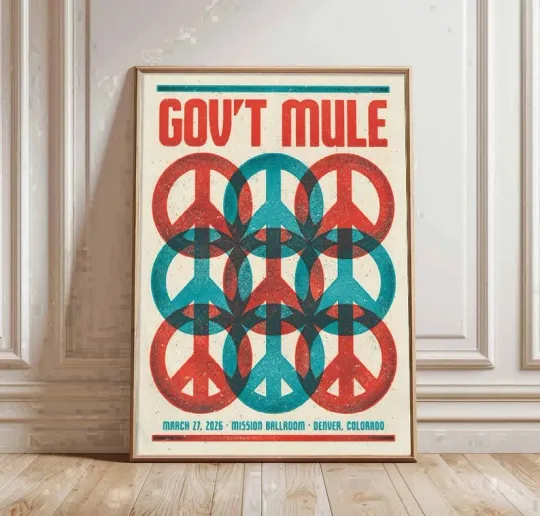 Discover Gov't Mule In Denver CO On Mar 27 2026 Tour Poster