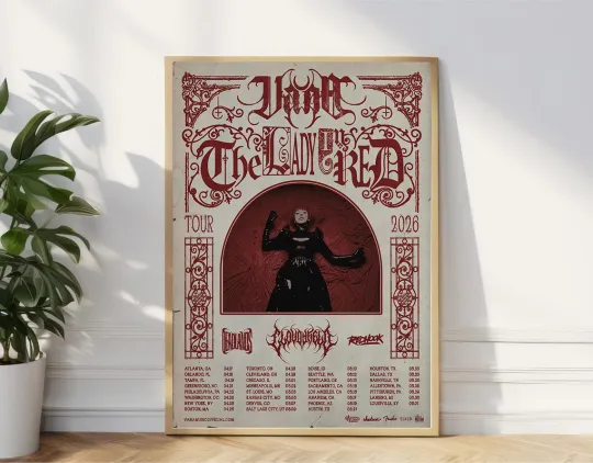 Discover The Lady In Red Tour 2026 Poster