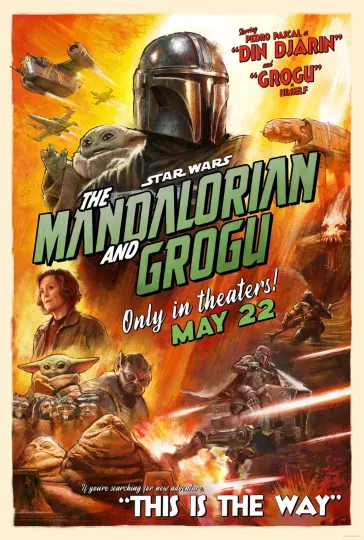 2026 The Mandalorian And Grogu Movie Poster 11X17 Star Wars Pedro Pascal Grogu🍿