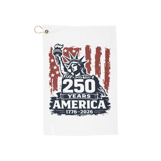 USA 250 Years We The People Golf Towel Patriotic American Gift For Golfer Patriotic Golf Towel America Anniversary 250th Birthday
