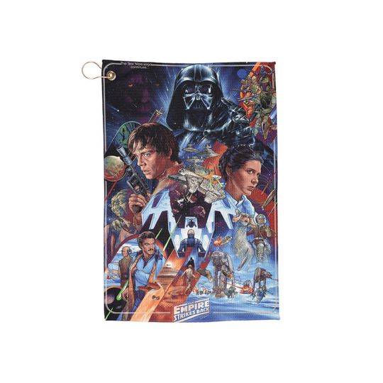 Star Wars Golf Towel, Jedi Golf Towel, Dark Side Golf Towel, Galactic Golf Towel, Rebel Alliance Golf Towel - Star Wars V Movie Poster