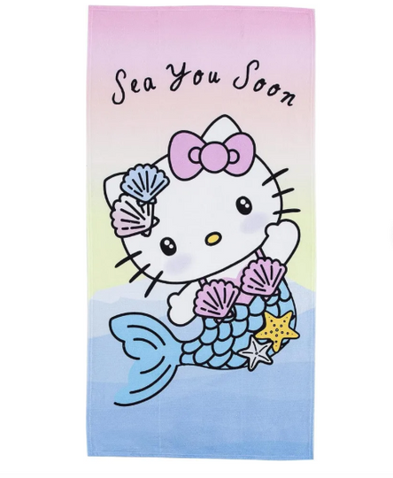 Discover Hello Kitty Mermaid Sea You Soon Beach Towel