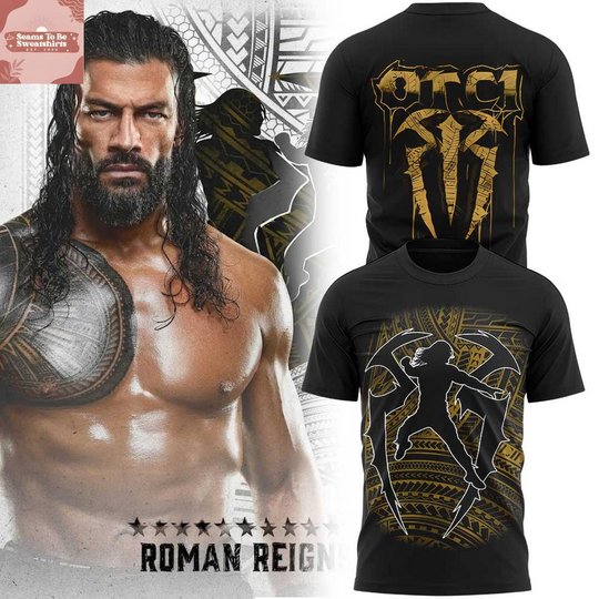 Discover Roman Reigns 2026 Wrestling Entertainment The Tribal Chief 3D T-Shirt
