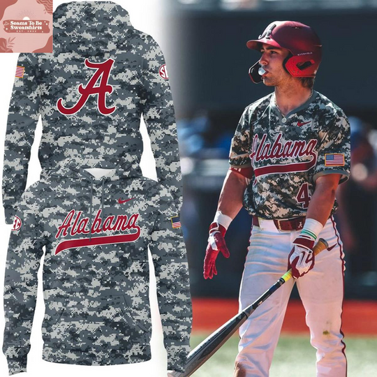 Discover Albm Crimson Tide x Military Appreciation 2026 Hoodie