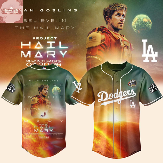 Discover Los Angeles Dodgers x Project Hail Mary 2026 Baseball Jersey