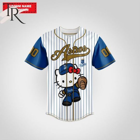 Personalized Kansas City Royals Hello Kitty Baseball Jersey