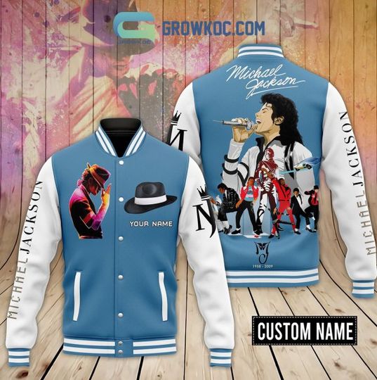 Personalized Michael Jackson The King The Legend Baseball Jacket