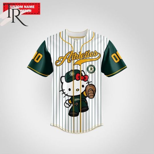 Discover Personalized Oakland Athletics Hello Kitty Baseball Jersey