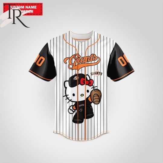 Personalized SF Giants Hello Kitty Baseball Jersey