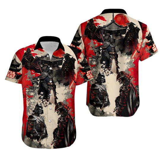 Starwars Darth Vader Samurai 3D HAWAII SHIRT Halloween Gift