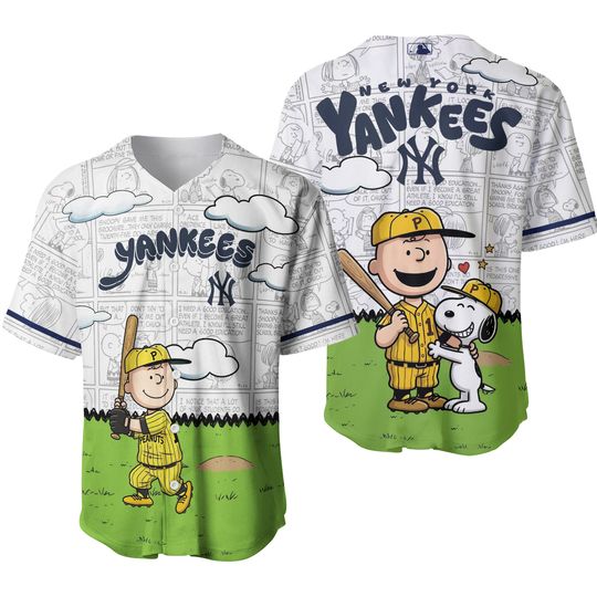 Yankees Snoop Peanuts Gang 2026 Baseball Jersey