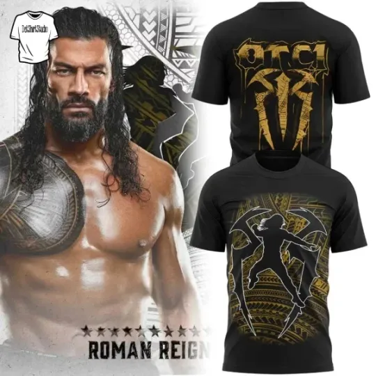 Roman Reigns Tribal Logo T-Shirt 3D
