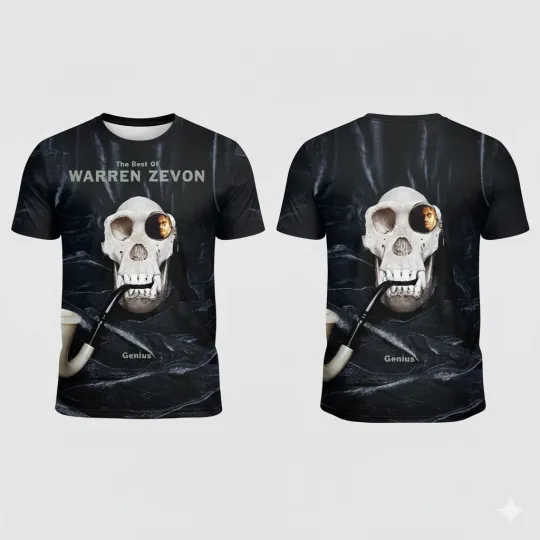 Warren Zevon Singer 3D T-Shirt AOP