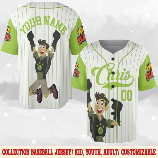 Discover Personalized Wild Kratts Baseball Jersey, Martin Chris Kratt Aviva Corcovado Wild Kratts Birthday Boy/Girl, Wild Kratts Family Tee