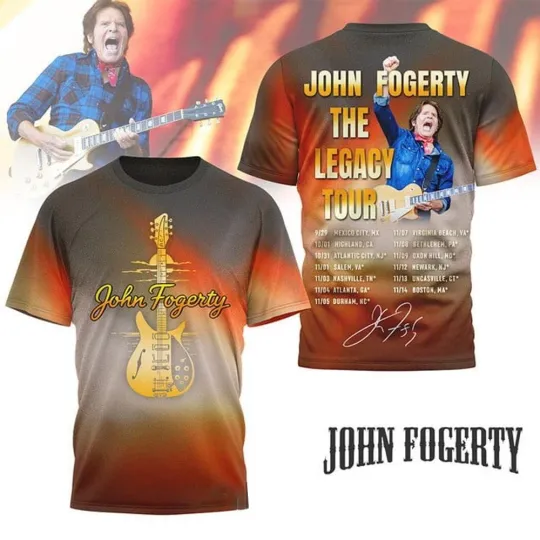 John Fogerty 3D T Shirt Men Clothing AOP