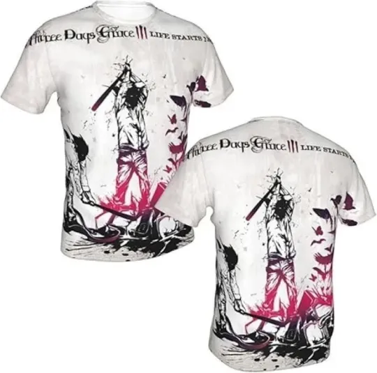 Discover Three Days Grace Album Cover 3D T-Shirt