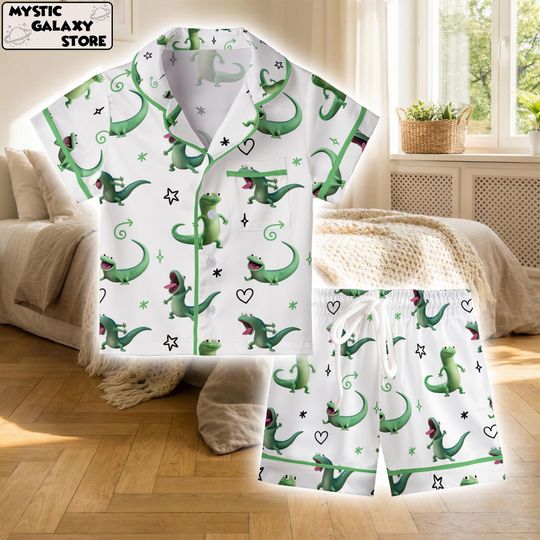 Discover Lizard Pajama Set, Hoppers Satin Pajamas, Hoppers Meme Pyjama Set, Cute Family Sleepwear, Disney Pixar Hoppers Pyjama, Cozy Nightwear Outfit