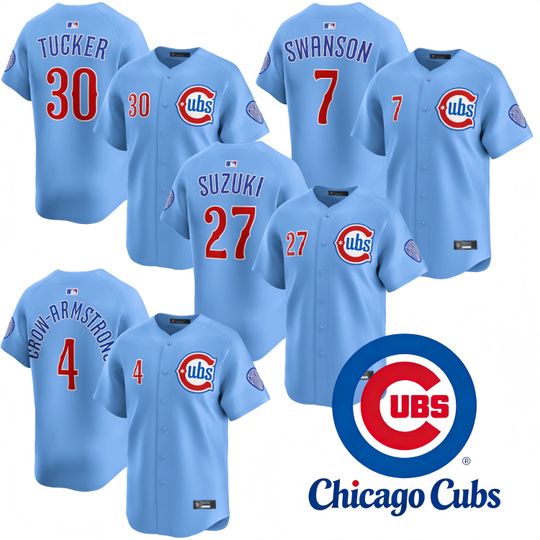 Discover Personalized Major League (MLB) Chicago Cubs Blue , Custom Name & Number, 2025 City Connect Limited Jersey Gift