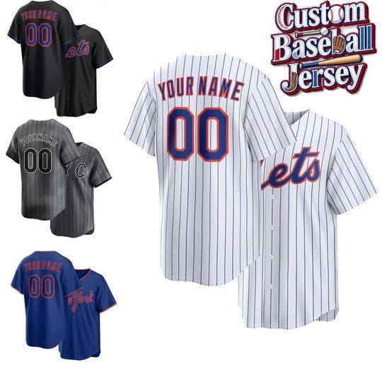 Discover New York Baseball  #00 Pick-A-Player ,Men's And Youth White Major League Baseball Customed Jersey